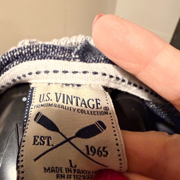 Vintage America Gray/Blue Hoodie with Star Accents - Picture 5 of 5